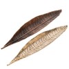 Xinzistar Incense Sticks Holder Metal Leaf Boat Incense Burner Ash