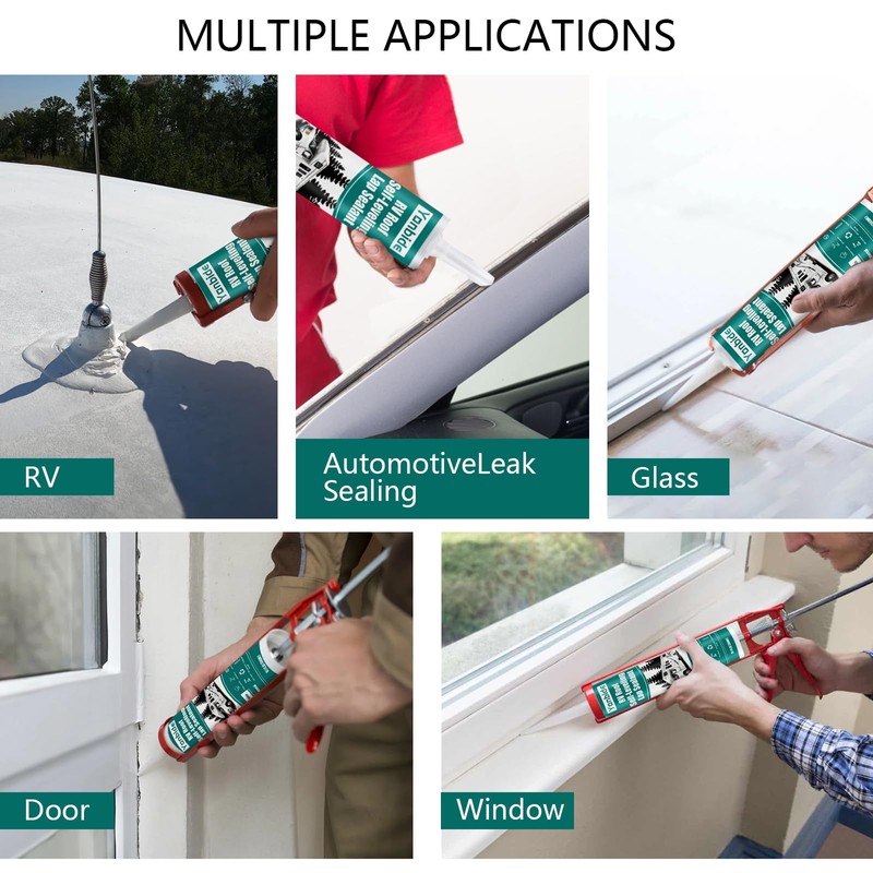 Felizshop RV Silicone Sealant - RV Roof & Caulking White,