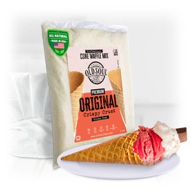 OldSoul Professional Cone Waffle Mix | Original Flavour | Batter Mix | GLUTEN FREE | 5 Lbs | 122 Ice Cream Cones (5 Lbs, Gluten Free)