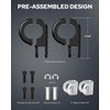 Benlari Highway Pegs P-Clamp Mount Kit, A3 Steel Motorcycle Foot