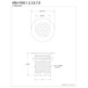 Kingston Brass KBU1000 Seattle 2-Inch Brass Grid Bar/Utility Sink Drain,