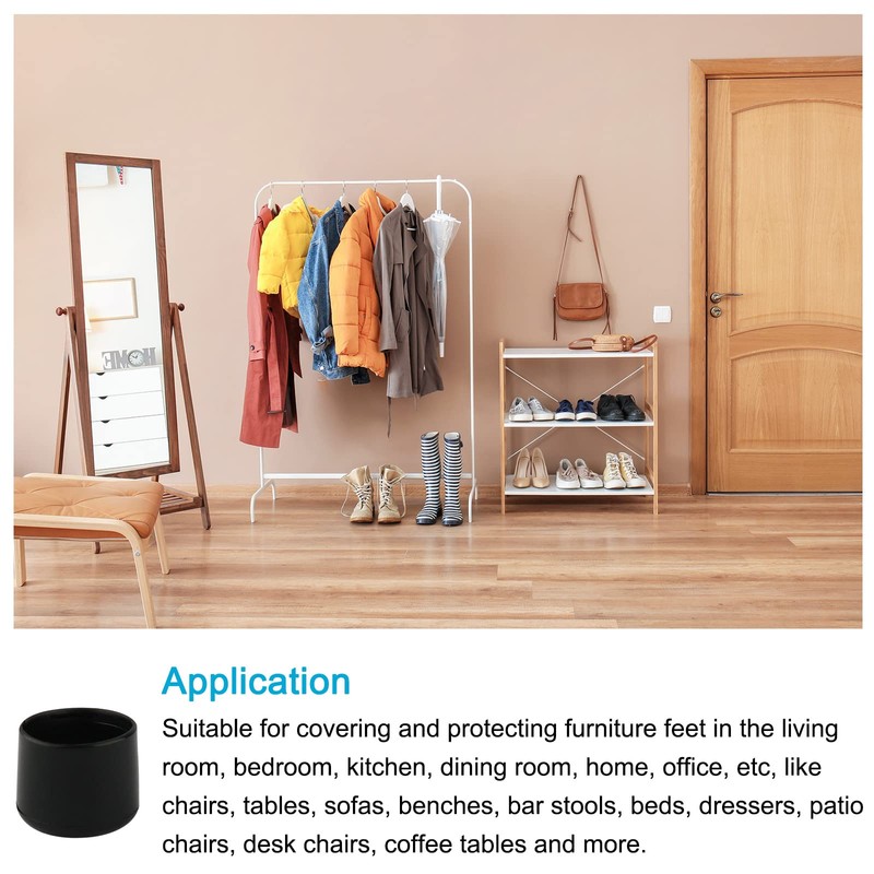 METALLIXITY Pack of 15 Chair Legs End Cover (16 mm