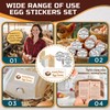300Pcs Farm Fresh Egg Carton Egg Unwashed Stickers，200 Pcs Double