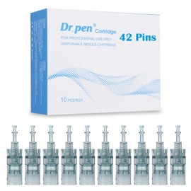 Dr. pen Ultima M8 Cartridges 42 Pins - Pack of 10 for Acne Scars, Stretch Marks, Stains, Wrinkle Removal and Skin Care - 100% Original Dr. Pen Ultima M8 Needles - Model 42 Pins, Pack of 10