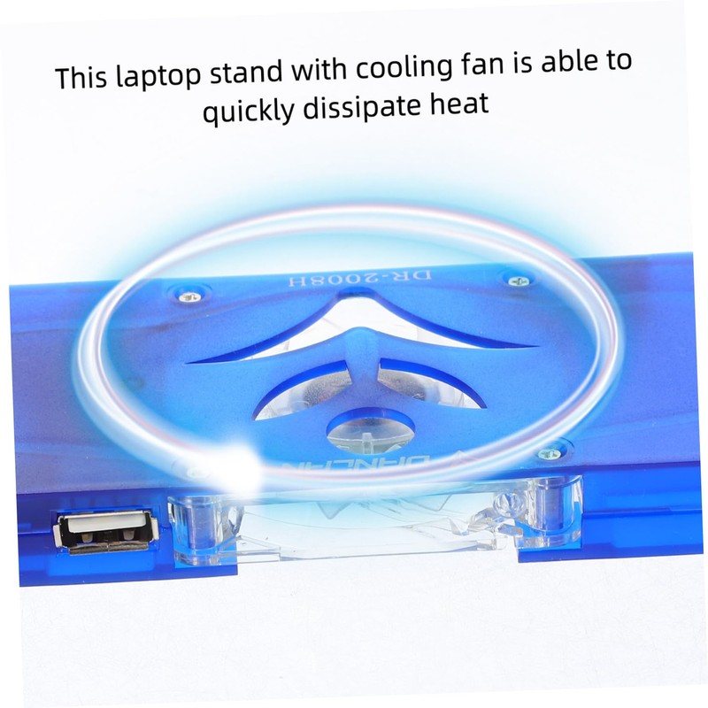 LABRIMP Laptop Cooling Stand with LED Fan and Port Hub