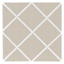 Sweet Jojo Designs Boho Bohemian Fabric Memory Memo Photo Bulletin Board - Gender Neutral Ivory Cream Beige Tan Off White Taupe for Woodland Farmhouse Botanical Floral Linen Collection