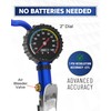 Tire Pressure Gauge with Inflator and Longer Hose - Most