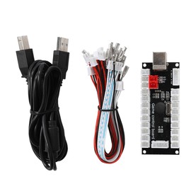 Arcade Game USB Encoder Controller with Acrylic Crystal Case for Raspberry Pi and PC Mainframe882C