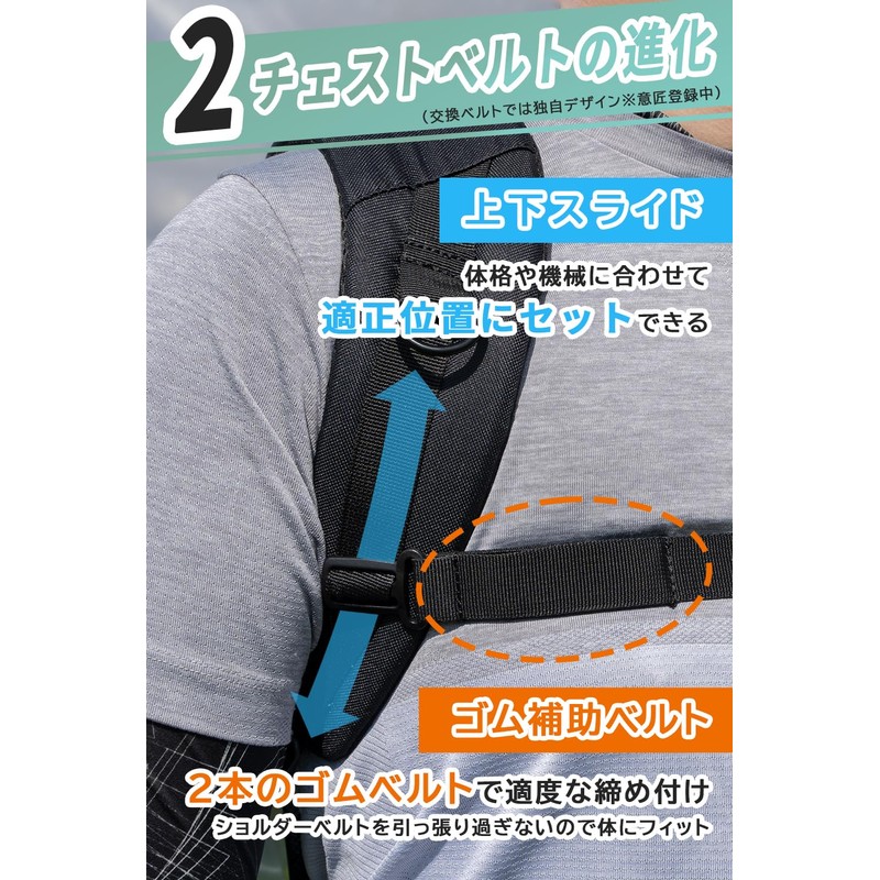 【Weight Capacity 30 kg】 AHEART Backpack Belt for Sprayer, Lawn