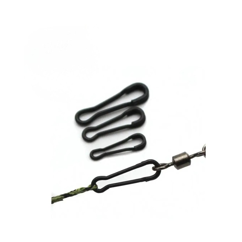 Black Carp Fishing Quick Change Multi Clips, Tackle Connector Snaps,