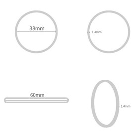 AMUU Rubber Bands office 300pcs white Small Rubber Bands for Office School Home size16 Elastic Band