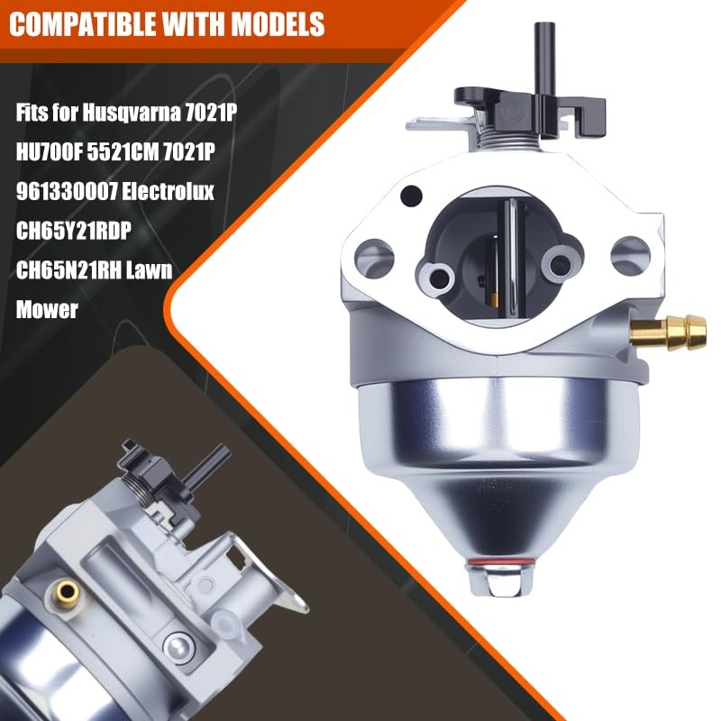 HU700F 7021P Carburetor for Husqvarna Lawn Mower with Air Filter