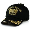 BOWNY Outdoor Men's Hat, Black, English Letter Embroidered, Baseball Hat,