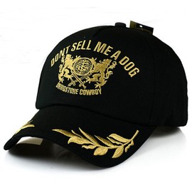BOWNY Outdoor Men's Hat, Black, English Letter Embroidered, Baseball Hat, Bicycle, Police, Self-Defense Forces, Security Patrol, Sports, Everyday Use, Work, Casual