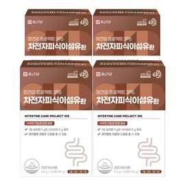 Chong Kun Dang Gut Health Project 365 Psyllium Husk Dietary Fiber Pills 4.5g 30 packets, 4 units / 종근당 장건강 프로젝트 365 차전자피 식이섬유환 4.5g 30포, 4개
