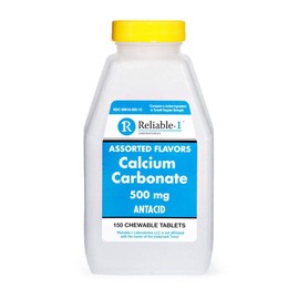 Reliable 1 Calcium Carbonate 500 mg 150 Tablets (1 Bottle)