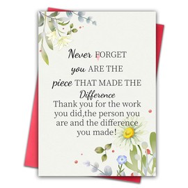 YKQRLLK Farewell Gifts for Coworkers 7" x 5". Retirement Anniversary Card for Man Coworker Leaving Gifts for Wome