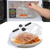 HOVER COVER Magnetic Splatter Cover, 12-Inch Clear BPA-Free Food Lid,
