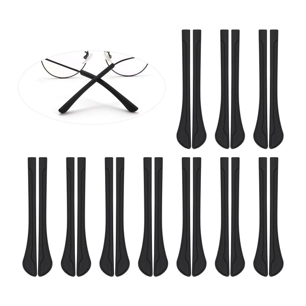 10 pares Almohadillas para Gafas de Silicona, Reparación Gafas Accesorios