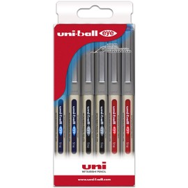 Uni-Ball Rollers UB-157 Rollerball Pen - Primary Colours (Pack of 6)
