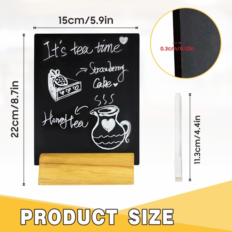 Chalkboard Blackboard Table Top - Counter A5 X 4 +