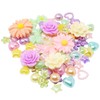 80 Mix Pastel Shabby Chic Resin Flatbacks - Delicate Embellishments