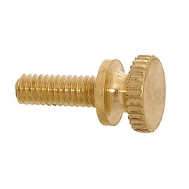 B&P Lamp® 8/32 Brass Thumb Screw, 1/2" Length, Antique Brass Finish