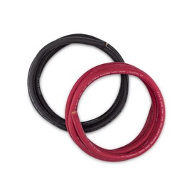 E-VOLT Professional Grade Annealed Copper EPDM Welding Lead and Car Battery Cable | Made in USA ((2/0) 00 AWG, Combo Pack (10 FT Black + 10 FT RED))