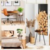 Klxuyuo Acacia Wood Plant Stand Indoor Tall Plant Holder Table