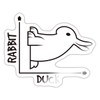 Spreadshirt Rabbit Duck Rabbit Duck Chart Funny Sticker, Max. 10