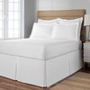 Spacemaker Extra-Long 21" Drop Length Bed Skirt, California King, White