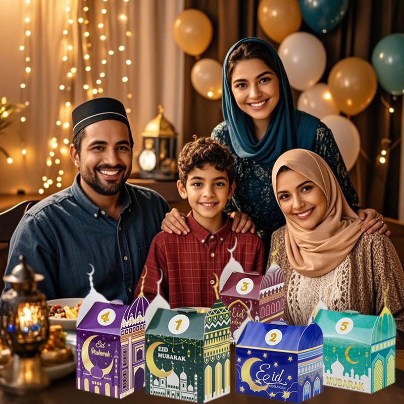 Ramadan & Eid Mubarak Gift Boxes, Eid Empty Advent Calendar
