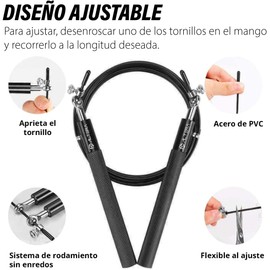 Altera Cuerda para Saltar de Aluminio Ajustable