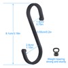 HONZUEN 12 Pack Heavy Duty S Hooks, Flat S Shaped