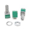 HiLetgo 10pcs Double-Joint 6 Pin 09 B50K Potentiometer for Audio