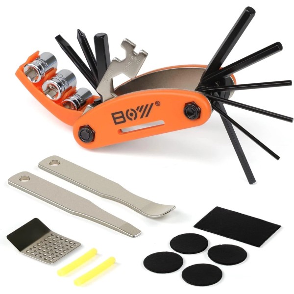 XCH Robots Portable Bike Repair Tool Kit 16-in-1 Multi Tool