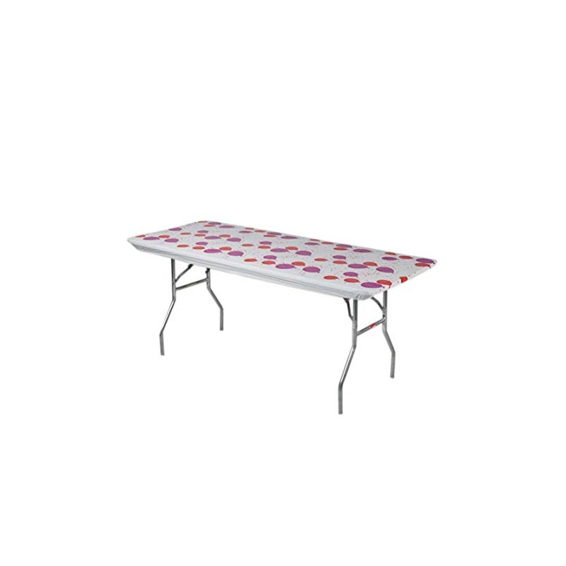 Kwik-Covers 8' Rectangle Plastic Table Covers 30" x 96", Bundle