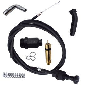 Carburetor Choke Cable & Valve Plunger Kit Replacement for Honda Rancher 350 TRX350FM TRX350TE TRX350TM TRX350FE 2000-2006 / Foreman 400 TRX400FW 1997-2003