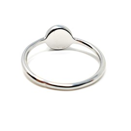 Ello Elli Minimalist Style Stainless Steel Mood Ring (Silver, 9)