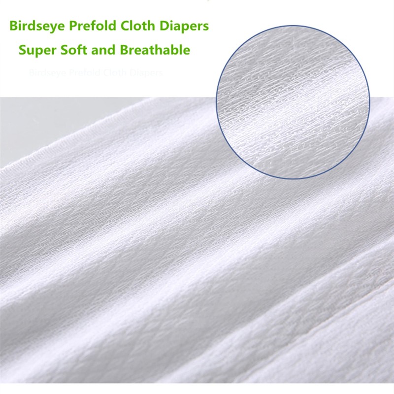 Prefold Cloth Diapers, Fasoar 3 Ply Baby Washable Cotton Diapers