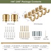 1 1/8 Inch Diameter Curtain Rods 144 to 240 Inches(12-20ft),