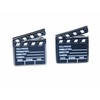 Miniblings Clapperboard Cuff Links Cufflinks Buttons + Box Director Flap