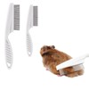 Stainless Steel Rounded Teeth Grooming Comb for Small Pets -