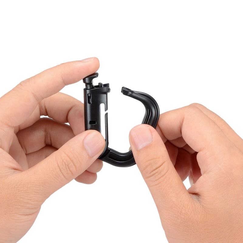 BOOSTEADY 10 Pack Multipurpose D-Ring Grimlock Locking for Molle Webbing