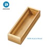 InterDesign iDesign Acacia Wood Kitchen and Pantry Drawer Organizer Bin–