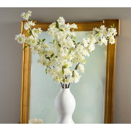 QVC Set of 5 38" Cherry Blossom Stems by Valerie - Color: Pink