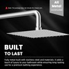 Hibbent All Metal 8 Inch Shower Head, High Pressure Stainless