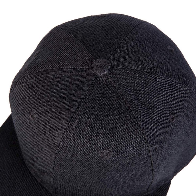 Yizhichu19900502 Unisex Plain Flat Brim Adjustbale Baseball Cap Blank Snapback