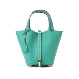 SADI Versatile and stylish, a classic casual handheld picnic basket - style bag for women:_Ebony color