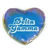 Sorority Shop Delta Gamma Heart Shaped Makeup Bag